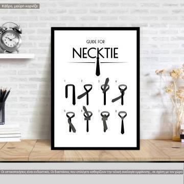 Necktie guide, poster