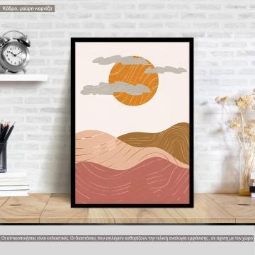 Desert colors IV, κάδρο, μαύρη κορνίζα