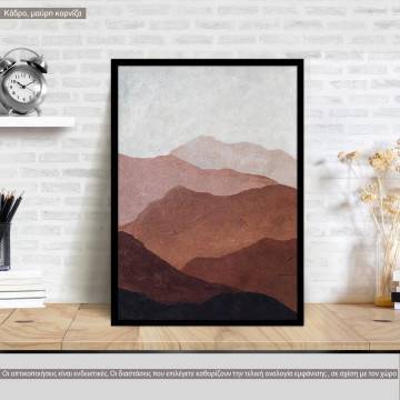 Desert colors painting, poster