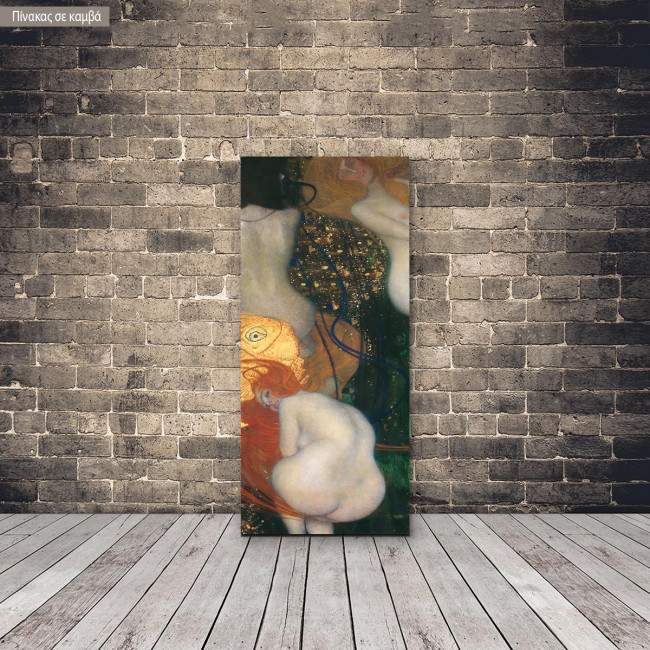 Πίνακας ζωγραφικής Goldfish, Klimt Gustav, αντίγραφο σε καμβά