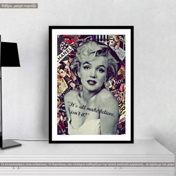 Vintage Marilyn Monroe II, κάδρο, μαύρη κορνίζα