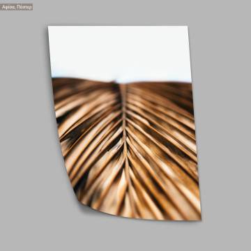 Gold palm leaf, κάδρο, μαύρη κορνίζα 2