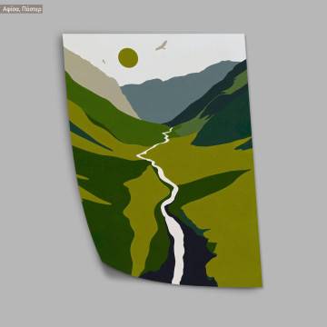 Nature in green colors, poster 2