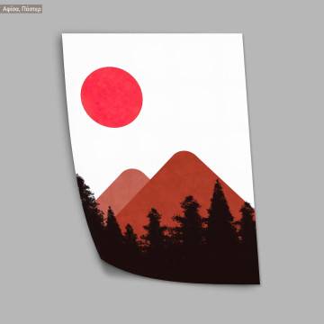 Nature in red colors, poster 2