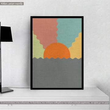 A sunny concept, κάδρο, μαύρη κορνίζα