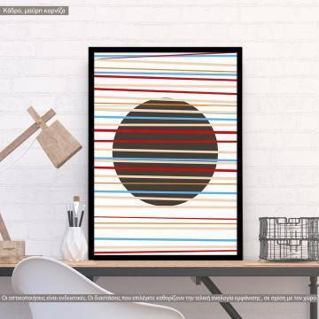 Circle and lines, poster