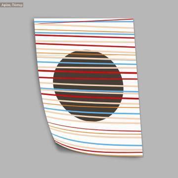 Circle and lines, poster 2