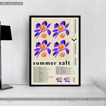 Summer salt, κάδρο, μαύρη κορνίζα 