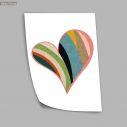 Colorful heart, poster
