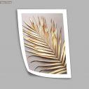 Golden palm leaf, poster