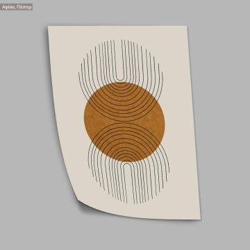 Circle and lines II, κάδρο, μαύρη κορνίζα 2