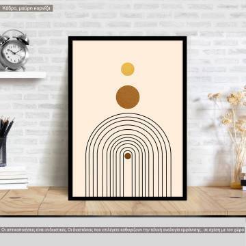 Circle and lines V, poster