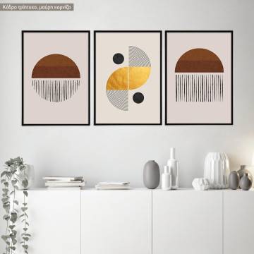 In semicircles, poster