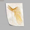 Leaves in gold I, poster
