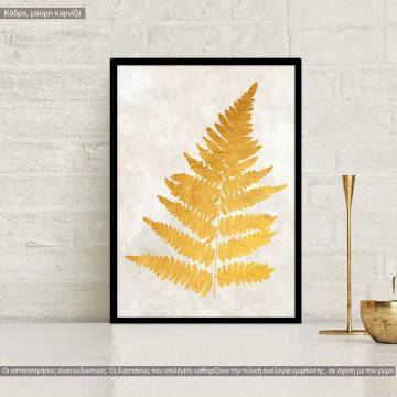 Leaves in gold II, poster