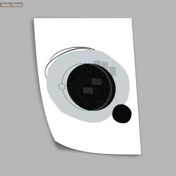 A space circle, κάδρο, μαύρη κορνίζα 2