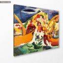 Canvas print Native sea fight, Macke A.