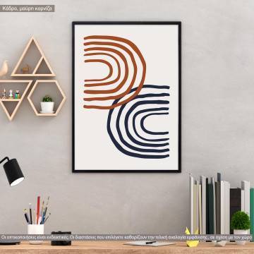 Facing opposites, κάδρο, μαύρη κορνίζα