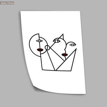 Masked faces, poster 2