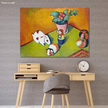 Canvas print Walter Chen toys, Macke August