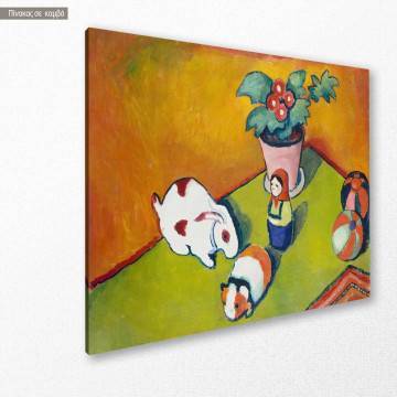 Canvas print Walter Chen toys, Macke August 2