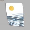 Golden sun, blue sea, poster