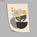 Golden sun and leaves, poster