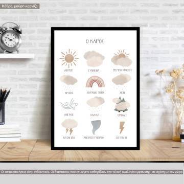 Poster Woodland baby Deer