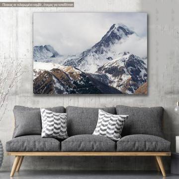 Canvas print Awe of mountains