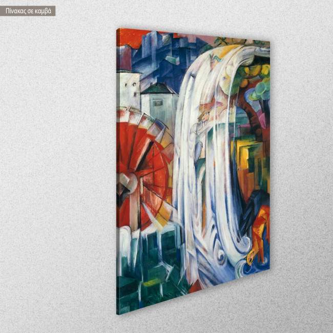 Canvas print The bewitched mill, Franz Marc