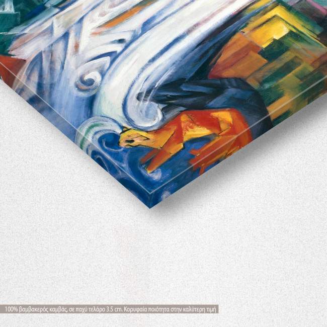 Canvas print The bewitched mill, Franz Marc