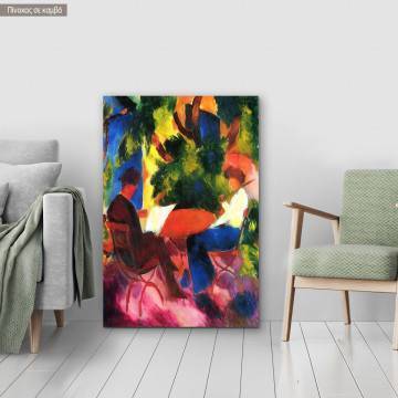 Πίνακας ζωγραφικής By the garden, Macke A, αντίγραφο σε καμβά