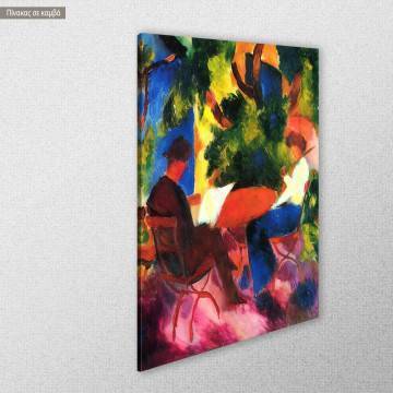 Canvas print By the garden Macke A. Framed canvas View 1 2