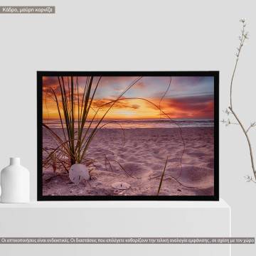 Sunset synthesis, κάδρο, μαύρη κορνίζα