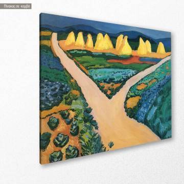 Canvas print Vegetable fields Macke August Framed canvas View 1 2