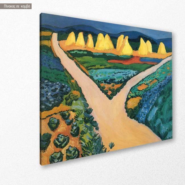 Canvas print Vegetable fields, Macke August
