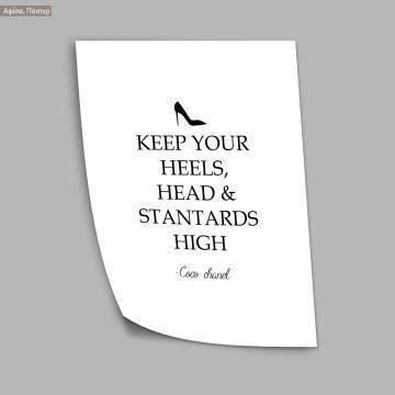 Keep you heels high, poster 2