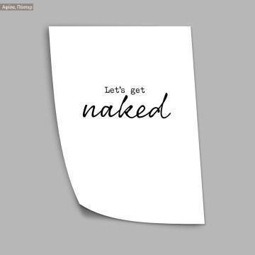 Let's get naked, poster 2