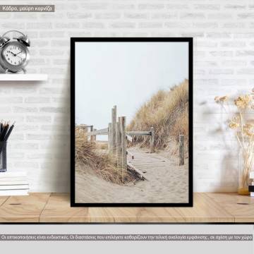 To the beach, poster