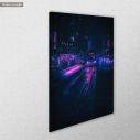 Canvas print, Purple city night