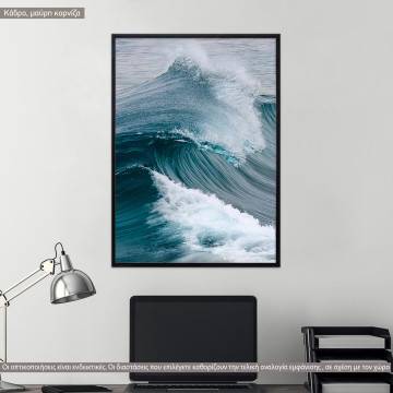 Racing waves, poster