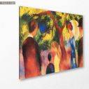 Canvas print People in the garden, Macke A.