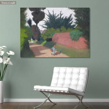 Canvas print Path with girl and a basket, Vallotton F.