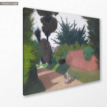 Canvas print Path with girl and a basket Vallotton F. Framed canvas View 1 2
