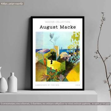 Landscape by the sea, Macke A poster