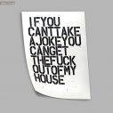 If you can not take a joke, αφίσα, πόστερ