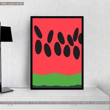 Summer picnic, κάδρο, μαύρη κορνίζα 