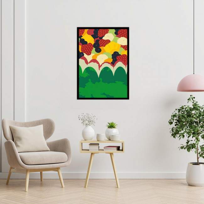 Too many fruits, poster