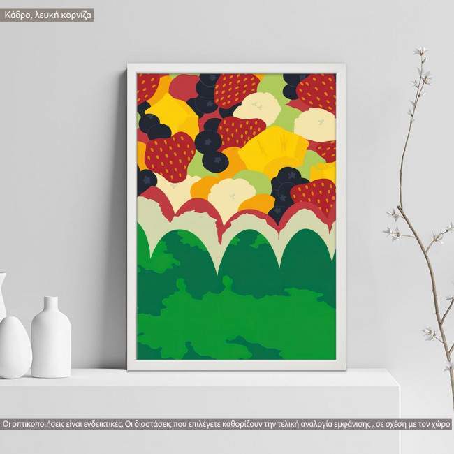 Too many fruits, poster