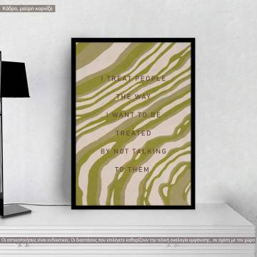 I treat people, poster